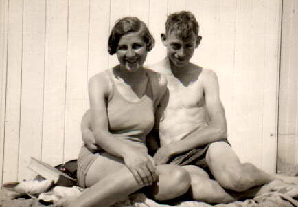 Denise and Elsie on the Beach